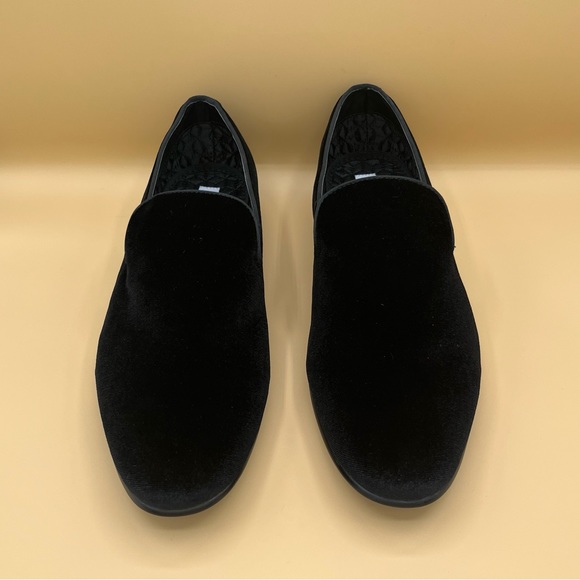 Men’s Steve Madden black velvet slip on loafers size 12 - Picture 2 of 6